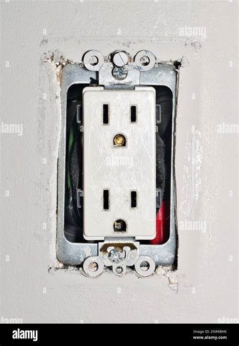 electrical box holding wires|exposed electrical outlet box.